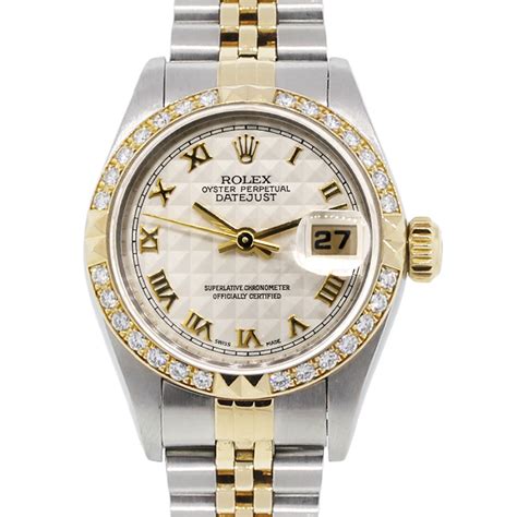 rolex datejust lady 6917 höhe|rolex 69173 diamond bezel.